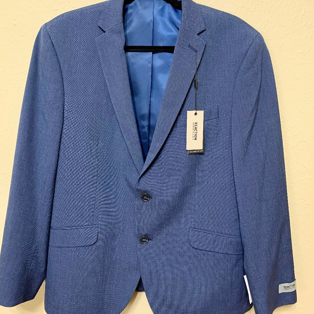 Kenneth Cole REACTION 2-Piece Slim Blue Suit (NWT)